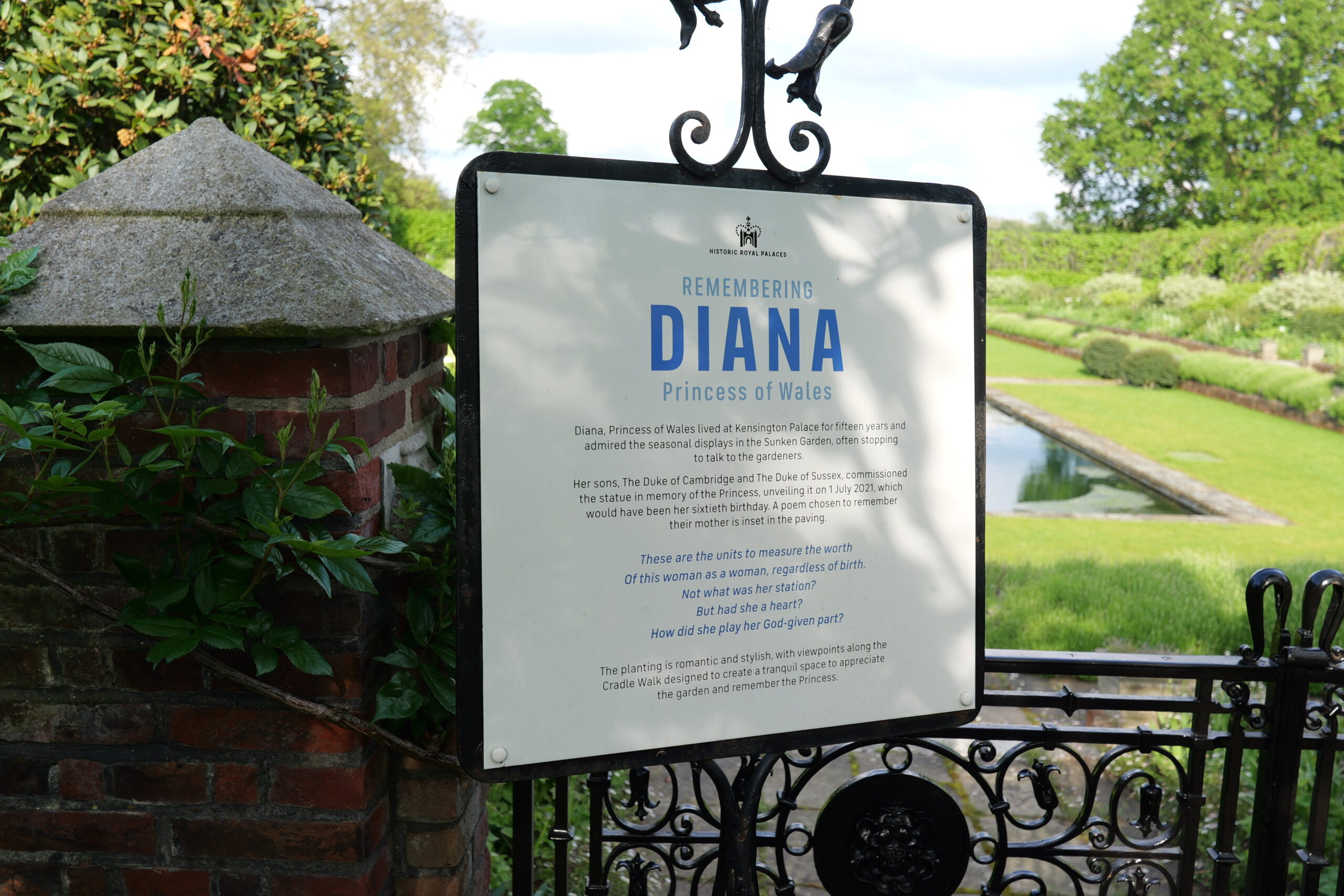 Diana memorial garden